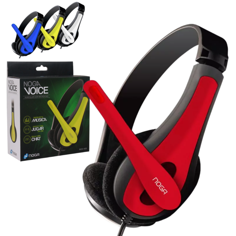 Auricular Vincha con Microfono NOGA VOICE NGV-400