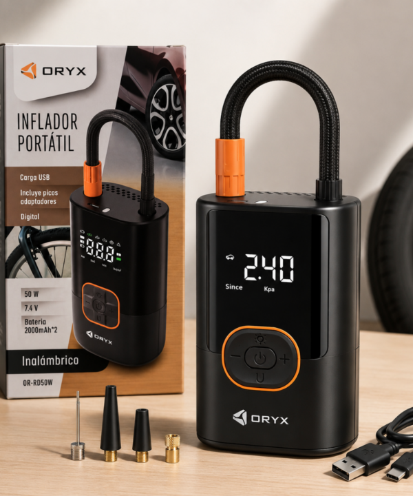 Inflador Portatil Inalambrico ORYX OR-RD50W