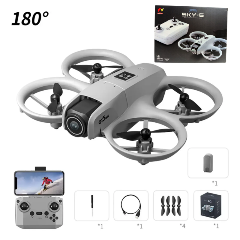 Drone SKY-6 Con Cámara Hd 360°