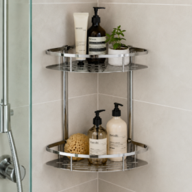 Esquinero Dos Niveles Metal Para Ducha WAGGS ACCB-1190