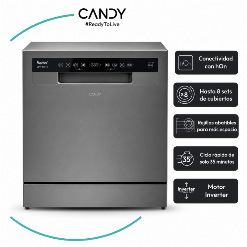 Lavavajillas Smart de Sobremesa Inverter CANDY