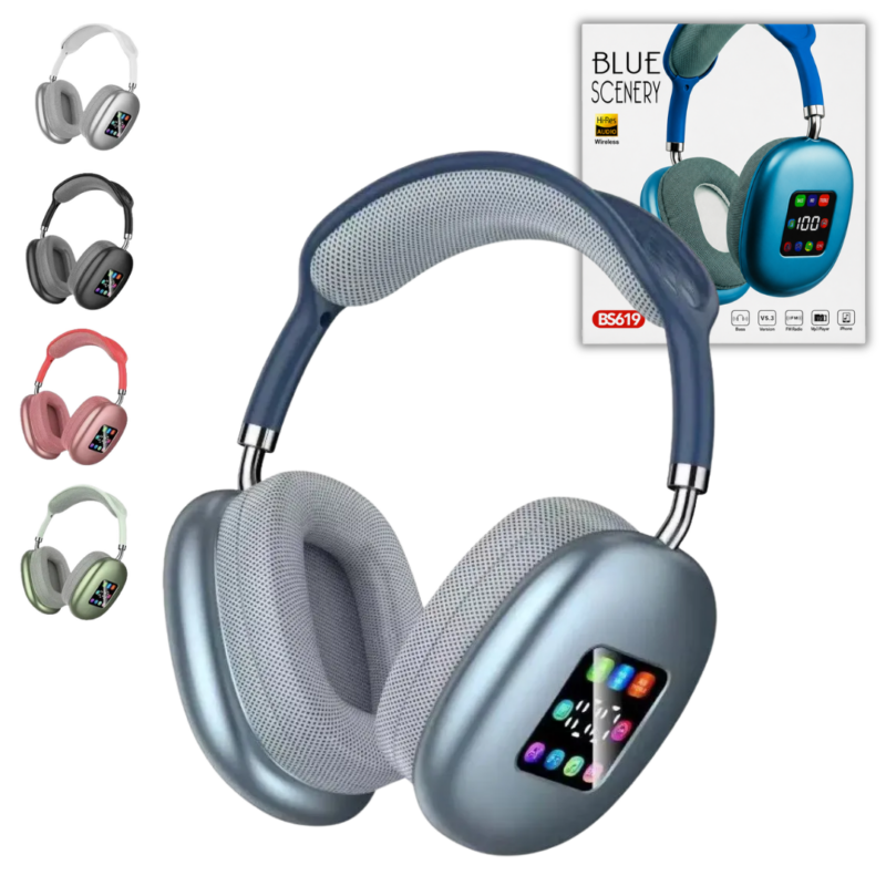 Auricular Bluetooth Con Pantalla LED BLUE SCENERY