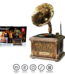 Radio Tocadiscos Retro Fonógrafo BT USB SD Aux Recargable FX-2503BT