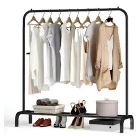 Perchero Movil Metalico Barral Exhibidor 150x110cm Waggs PERE01