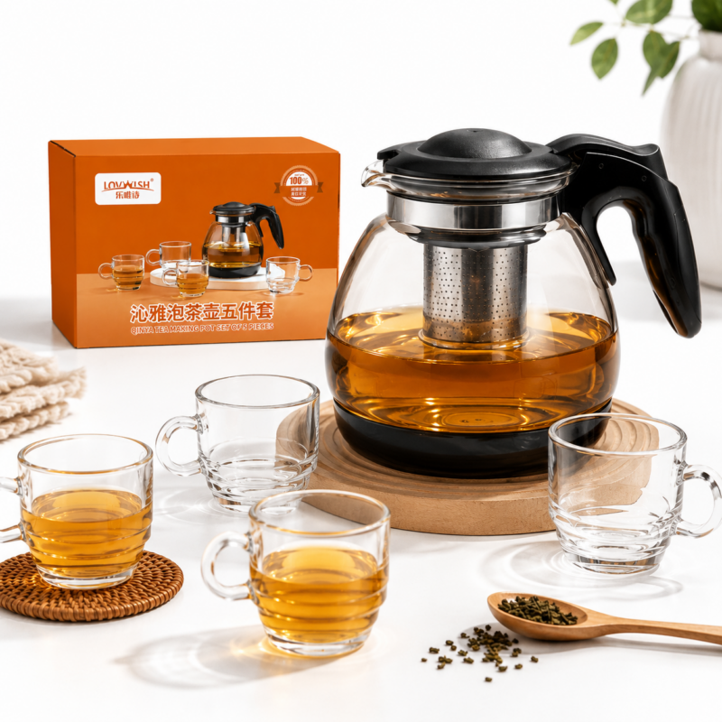 Set de Té Imperial 5 Piezas Tetera + Tazas QYH/LS