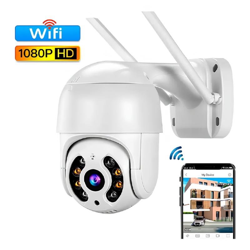 Camara De Seguridad Wifi Ibek 2mp 360° Visión Nocturna Ib-a8