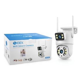 Camara de Seguridad Ip Wifi 8mp Lente Dual Pantalla Dual App Ibek IB-A28