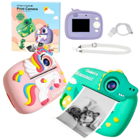 Camara Impresora Diseño Unicornio y Dinosaurio PRINT CAMERA