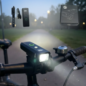LUZ DE BICI RECARGABLE DIGITAL QH-2502
