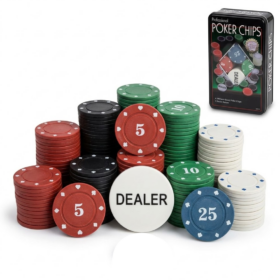 FICHAS DE POKER CAJA CUADRADA 100 fichas