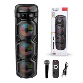 Parlante Torre Bluetooth 60W 3x8" Pulgadas Sing-E ZQS8308