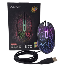MOUSE CON LUCES RGB AOAS K70