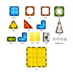 Juego de Bloques Magneticos x36Pcs DIAMOND FACE MA-003