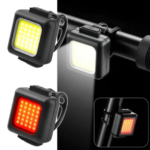 LUZ DE BICI DELANTERA Y TRASERA LED BLANCA Y ROJA TAIL LIGHT FT-3028 - Imagen 2