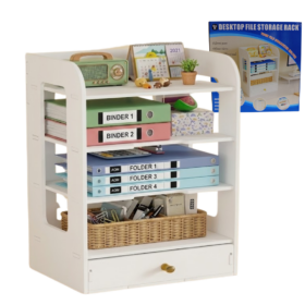 REPISAS CON CAJON DESKTOP FILE STORAGE RACK YH6533