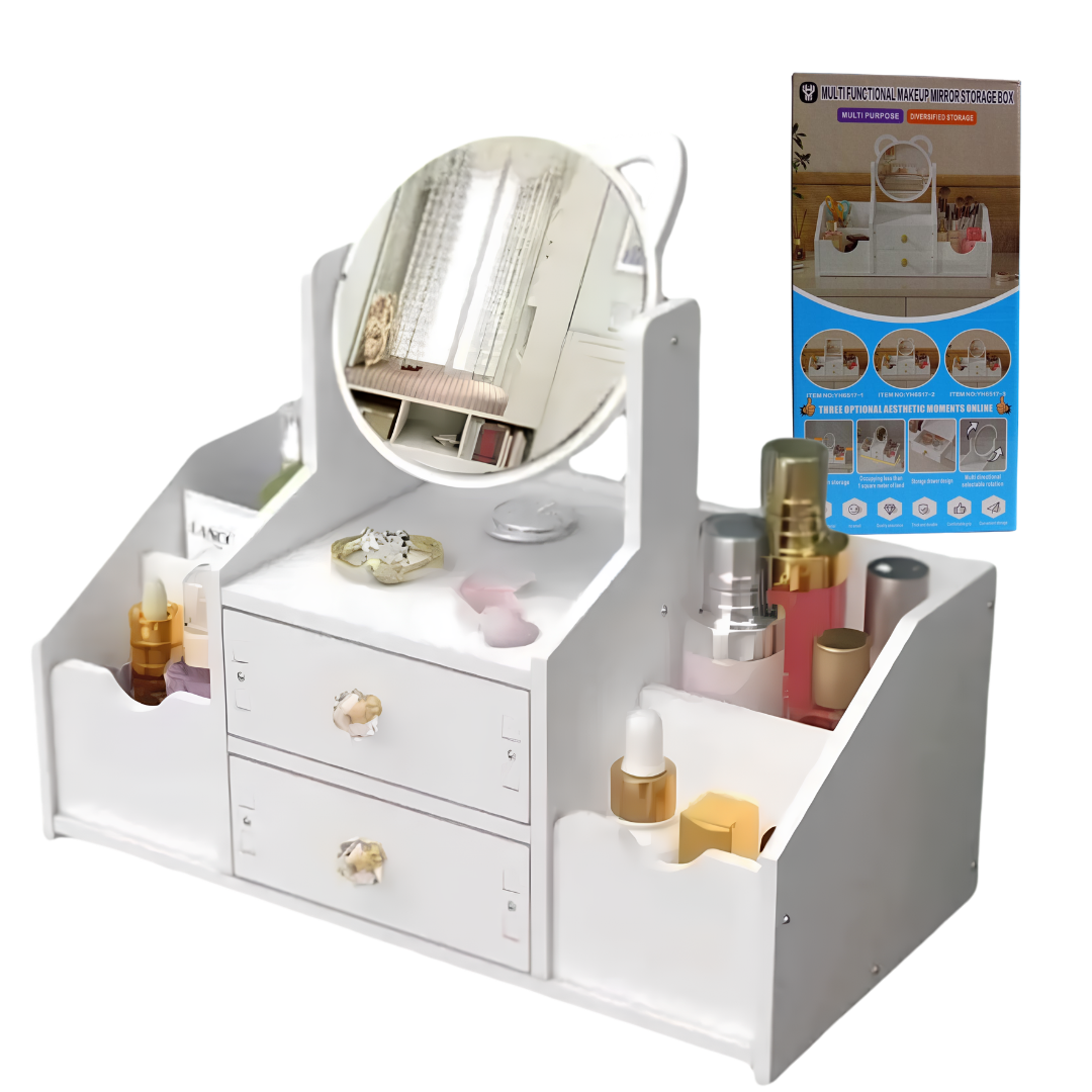 ARTICULOS JULIO 26 (54) RACK PARA MAKE UP C/ESPEJO Y CAJONES YH6517-2 - Imagen 1