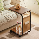 Mesa Ratona con Ruedas y Bolsillo para Libro COFEE STAR TABLE 5704