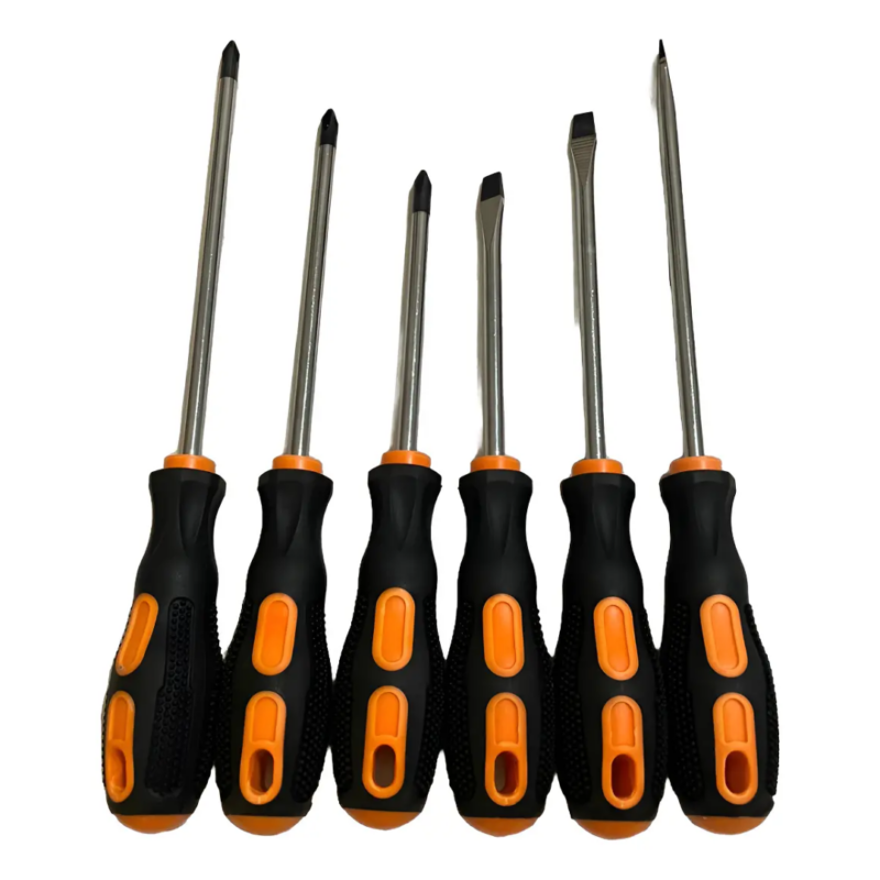Set de 6 Destornilladores Negro y Naranja SR2604