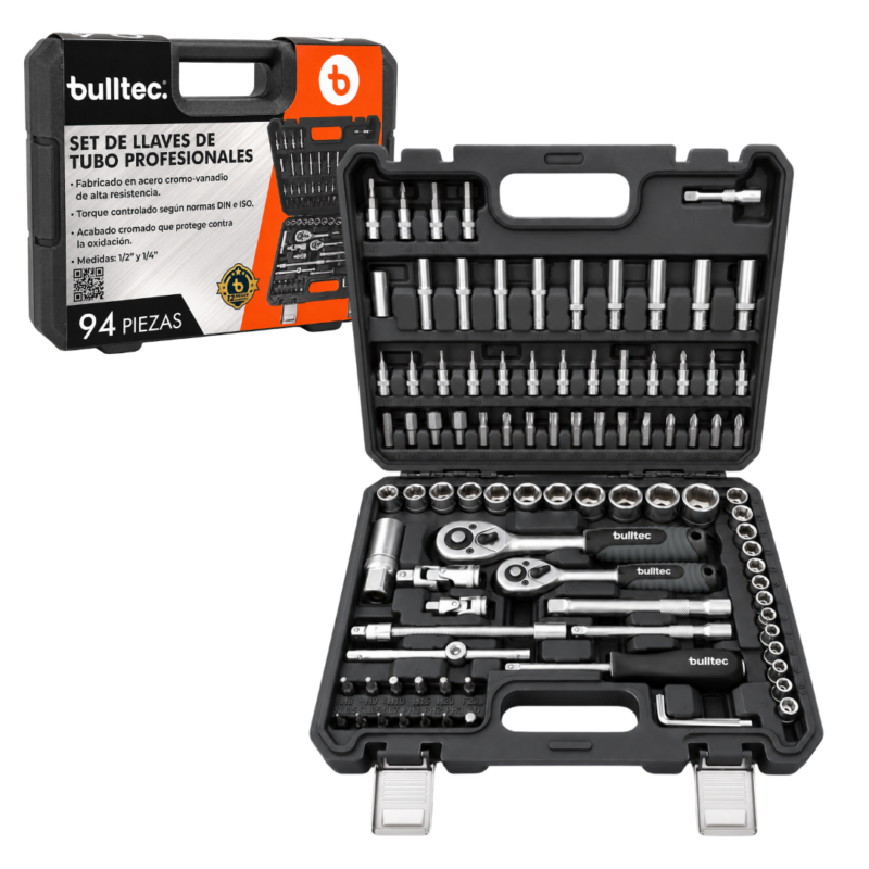 Set de Llaves de Tubo x94Pcs BULLTEC BT0094