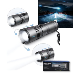 Linterna Super Potente Led Recargable Usb Tipo C 3000lm CANNON FLASHLIGHT X02