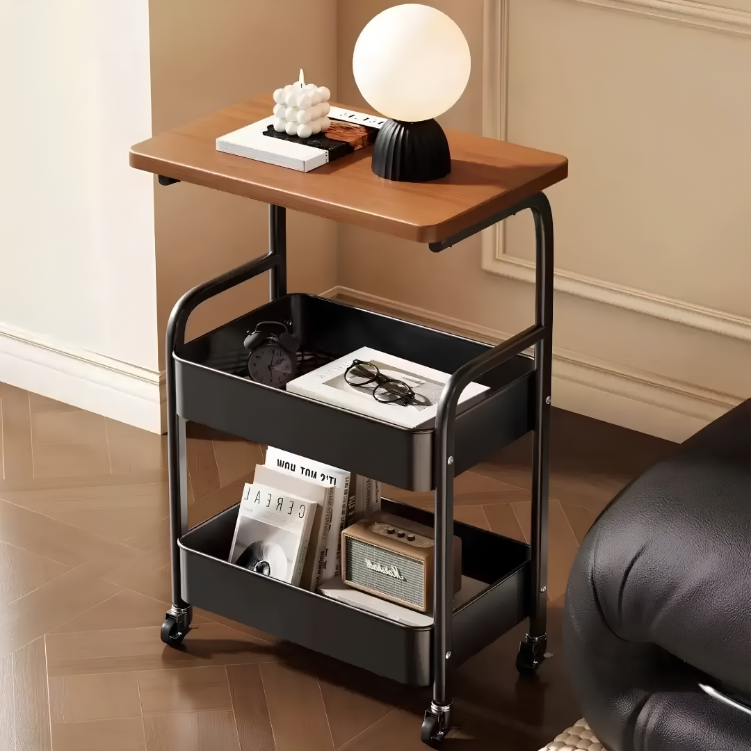 Mesa Multiuso con Ruedas y Estantes STARDOM CT5708 Mesa Multiuso con Ruedas y Estantes STARDOM CT5708