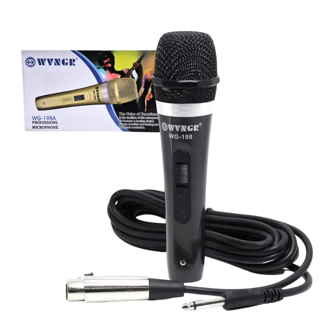 Microfono Profesional C/ Cable 4 Mts WVNGR WG-198A Microfono Profesional C/ Cable 4 Mts WVNGR WG-198A