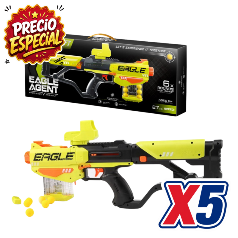 Kit x5 Pistolas Lanza Pelotas XDD-05