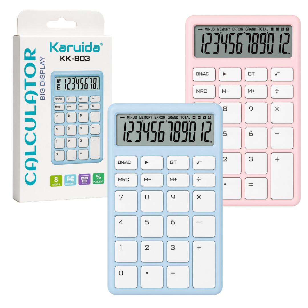 Calculadora Digital Colores Pastel KARUIDA KK-803 Calculadora Digital Colores Pastel KARUIDA KK-803
