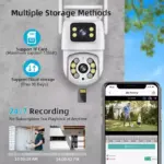 Camara de Seguridad Ip Wifi 8mp Lente Dual Pantalla Dual App Ibek IB-A31 - Imagen 3