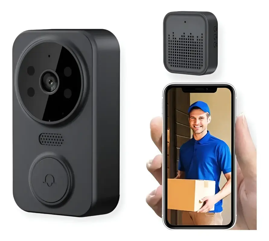 Timbre Smart Portero Eléctrico Seguridad Wifi App Cámara MINI DOORBELL M8S